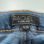 Rachel Roy Jeans Womens 6 Blue Distressed Skinny Stretch Denim Mid Rise 6/28 Photo 3