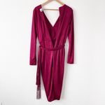 Altuzarra for Target Tassel Wrap Dress in Red Wine Photo 8