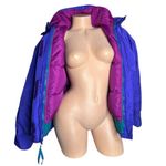 Columbia Vtg 90s Whirlibird Womens 3 in 1 Interchange Ski Coat Jacket Purple M Photo 7