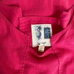 Edme & Esyllte deom Anthropologie Hot Pink Linen Sleeveless Dress ā Size 6 Photo 6