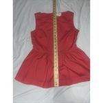 Kate Spade  New York RETAIL $158 Button Back Peplum Top Pink Shore Thing Size 0 Photo 6