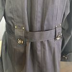 Jones New York Women’s  Sport Classic Black Trench Coat Jacket Belted Size XL Photo 4