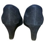 Vionic  Camden Suede Wedge Heels Black Size 7‎ (Wide) Photo 3