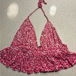 SheIn Pink & White Halter Top Photo 3