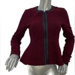 Nanette Lepore #154 NANETTE LAPORE Textured Zip Front Blazer Photo 0