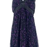 Charlotte Russe Y2K  Sequin Halter Mini Dress 5 Glam Party Hoco Whimsigoth Mesh Photo 0