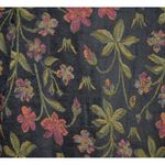 Vintage First Option Ladies L Black Floral Tapestry Jacket Retro Granny Core Size L Photo 6