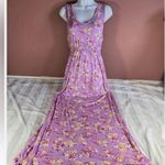 Olive & Oak Floral Pink Maxi Dress womens medium Photo 7