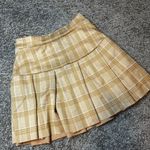 Blue Blush  Yellow Plaid Mini Skirt Photo 1