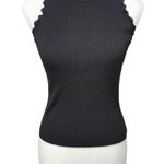 Seven Sisters Black Ribbed Tank Top- Size Large Photo 2