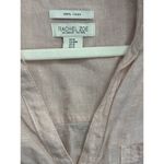 Rachel Zoe 100% Linen  Pink Linen Button Down Top Photo 1