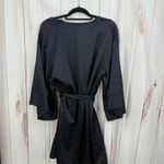 Thirdlove  Women’s One Size Black Satin Robe with Belt New Photo 3