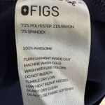 FIGS  Women's Scrub Top Technical Collection One Pocket V Neck Sz M Dark Blue Photo 3