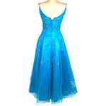 Alyce Designs Blue Sleeveless Ball Gown 4 Beaded Formal Sweet 16 Quinceañera Photo 2