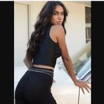 Princess Polly Black lace up Crop Top Photo 2