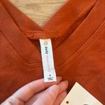 NWT Daily Practice Orange Puff Sleeve Polka Dot V Photo 2