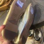 Mansur Gavriel Lambskin Square Toe Mary Jane Flats in Gold Sz 41 Photo 6