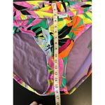 Terra & Sky Tropical Floral Print Vibrant Bikini Bottom High Waisted Plus 4X Photo 2