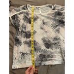 Fabletics  Floral Mesh Short Sleeve Boxy Cut Crop Top Tee Shirt Size Small Photo 2