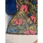 Vintage womens medium looks collection floral open front cardigan belly shirt Green Photo 4