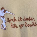 The BIg Lebowski Were Going Bowling Yellow Tshirt size Large Photo 1