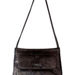 Jones New York Vintage Y2K Snake Python Double Strap Shoulder Bag Brown Purse Photo 6