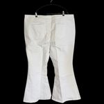 Studio Park x Vanessa Herring White Denim Flare Leg Pants Women's 28W White NWT Size 28 Photo 10