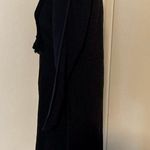 ZARA Trafaluc Velvet Bib Mini Dress Tunic With Tassels BOHO Black Size S Photo 9