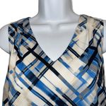 White House | Black Market WHITE HOUSE BLACK MARKET Geo Print Tiered Slanted Hem Top NWOT Size XS Photo 2