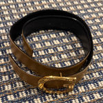 Gucci  Brown Belt with Gold Buckle Photo 0