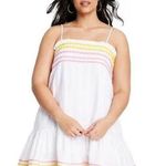 Lisa Marie Fernandez X Target Dress Ric Rac Sleeveless Mini White Yellow Pink S Photo 0