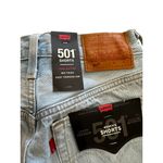 Levi's 501 Light Wash Mid Thigh shorts Size 24 NEW Photo 5