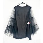 Mac Duggal Ieena for  49612 High Neck Flared Sleeve Mini Dress 8 Photo 1