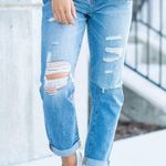 Vervet Summer Dance Paint Splattered Boyfriend Jeans, size 28 Photo 1