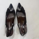 VTG Bruno Magli Old Money Leather Italian Point Toe Pumps 7.5 Photo 3