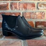 Munro Black Leather Ankle Boots, 8 Narrow Photo 1