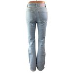 ZARA Blue Light Wash High Waisted Button Fly Flared Bootcut Denim Jeans Pants 4 Photo 1