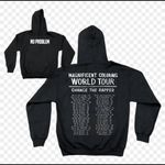 ✨ Chance The Rapper Magnificent Coloring World Tour No Problem Hoodie ✨ Black Photo 1