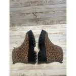 Gianni Bini  All-Star Leopard Print Suede Zip Lug Sole Platform Booties Size 10 Photo 5