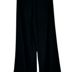 Lulus Lulu’s Medium Knockout Wide Leg Palazzo Pants Slit Front Panels Rear Zip Black Photo 5