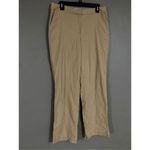 Christopher & Banks Christopher Banks Pants Easy Fit Lightweight Comfort Stretch Tan Striped 12 Photo 1