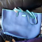 Coach NWT Blue Neoprene Tote Bag Photo 6