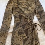 Glitter maxi dress with cutout Gold Size M Photo 1