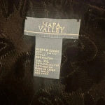 Napa Valley Elegant Floral Velvet Jacket XL Black Photo 1