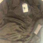 Forever 21 Black Long suede coat Photo 6