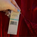 Nanette Lepore NWT Nanette Nanette Lepore Blake Shadow Stripe Shirtdress Red Riding Hood Sz 8 Photo 7