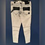 Affliction Women’s White & Black Raquel Womens Bleached Jeans Size 28 Photo 2