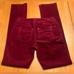 White House | Black Market ‎ Slim Leg Corduroy Pants Size 0 in Burgundy Plum Wine Photo 12