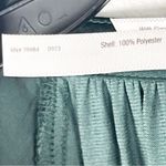 Soma  Green Crinkle Satin Flutter Sleeves Side Pockets Built In Bra Dress Size XL Photo 3