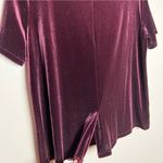 Ann Taylor CLEARANCE! Burgundy Velour S/S Top Size M Like New Photo 3